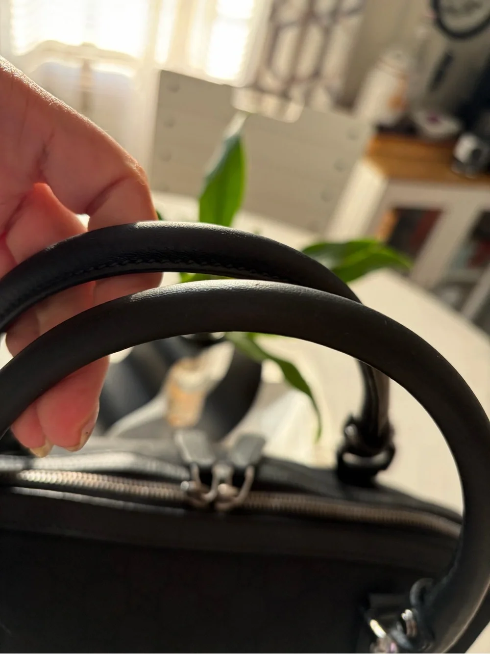 Gucci Black GG Charm Dome Satchel featuring silver-tone hardware
